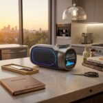 Future Communications G6 Wireless Graphene Driver Cyberpunk Portable Bluetooth Speaker with Smart Display - Image 3