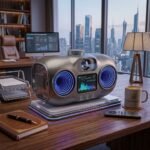 Future Communications 4K Spatial Projector & Dual Infinity Speaker Cyber Station - Image 2