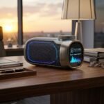 Future Communications G6 Wireless Graphene Driver Cyberpunk Portable Bluetooth Speaker with Smart Display - Image 2