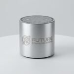 Future Communications Custom Laser Engraved Brushed Aluminum Wireless Bluetooth Smart Speaker